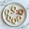 White Chocolate Dipped Pretzels Close-up