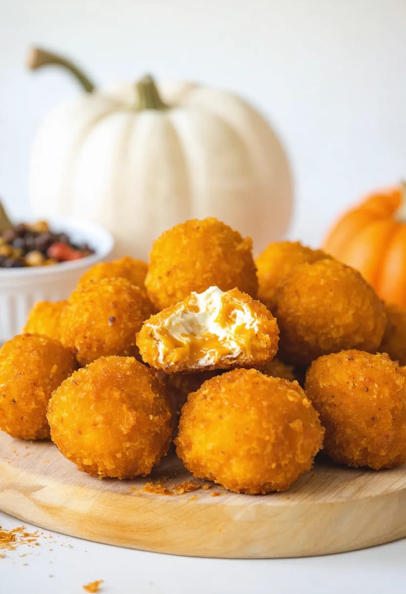 Crispy Pumpkin Cheese Balls